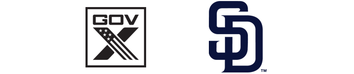 Logo: Chief Sponsor - GovX and San Diego Padres