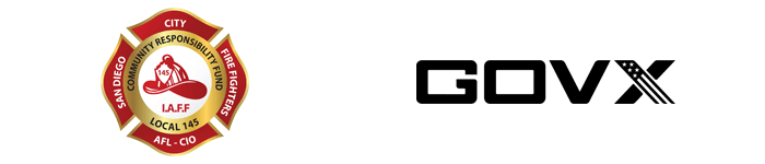 Logo: Chief Sponsors - GovX, Local 145