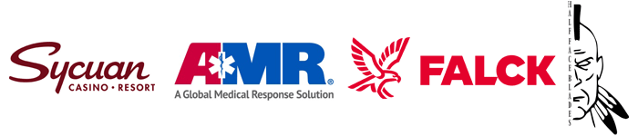 Logo: Division Sponsors - Sycuan, Half Face Blades, AMR, Falck