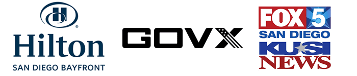 Logos: Presenting Sponsors - Hilton, Gov X, Fox5